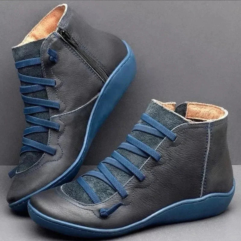 Revada 3-Arch Leder Sneakers (Laatste Dag 50% Korting) 35 / Blauw