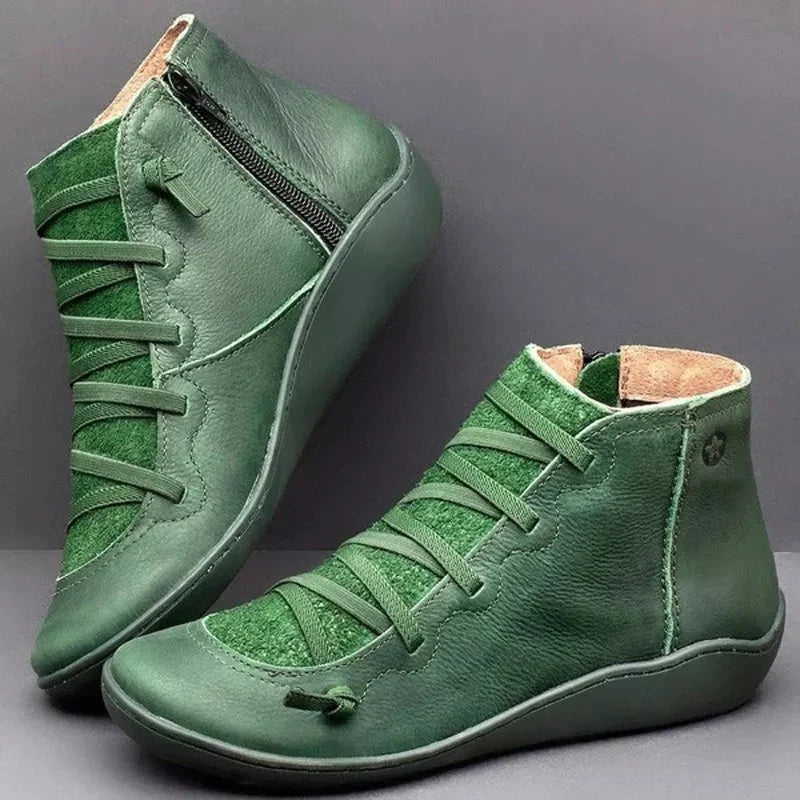 Revada 3-Arch Leder Sneakers (Laatste Dag 50% Korting) 35 / Groen