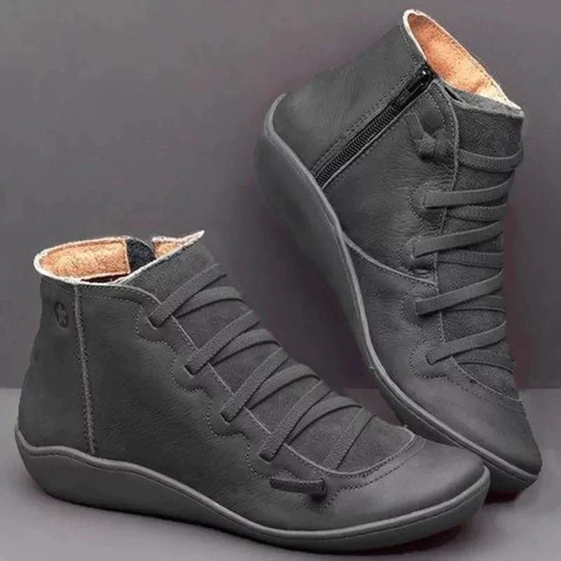 Revada 3-Arch Leder Sneakers (Laatste Dag 50% Korting) 35 / Grijs