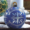 Festivesphere Opblaasbare Kerstbal Decoratie Blauw Sneeuwvlok