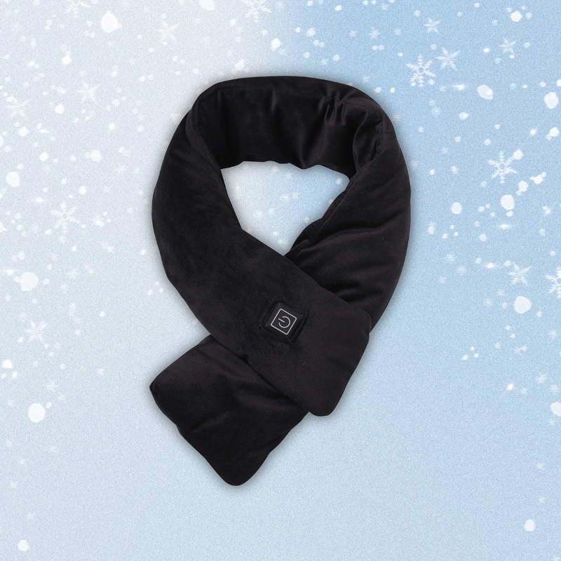 Heatingscarf Oplaadbare Warme Sjaal Zwart
