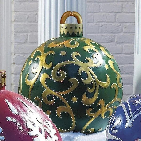 Festivesphere Opblaasbare Kerstbal Decoratie Groen
