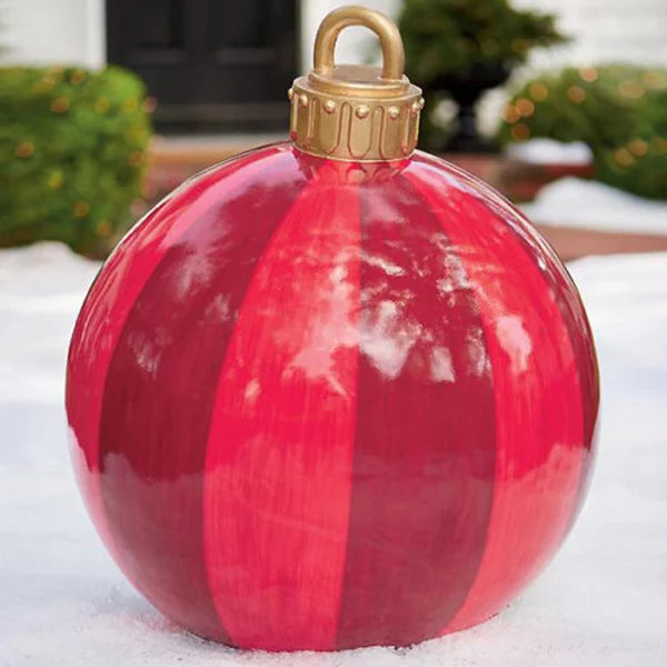 Festivesphere Opblaasbare Kerstbal Decoratie Rood Strepen