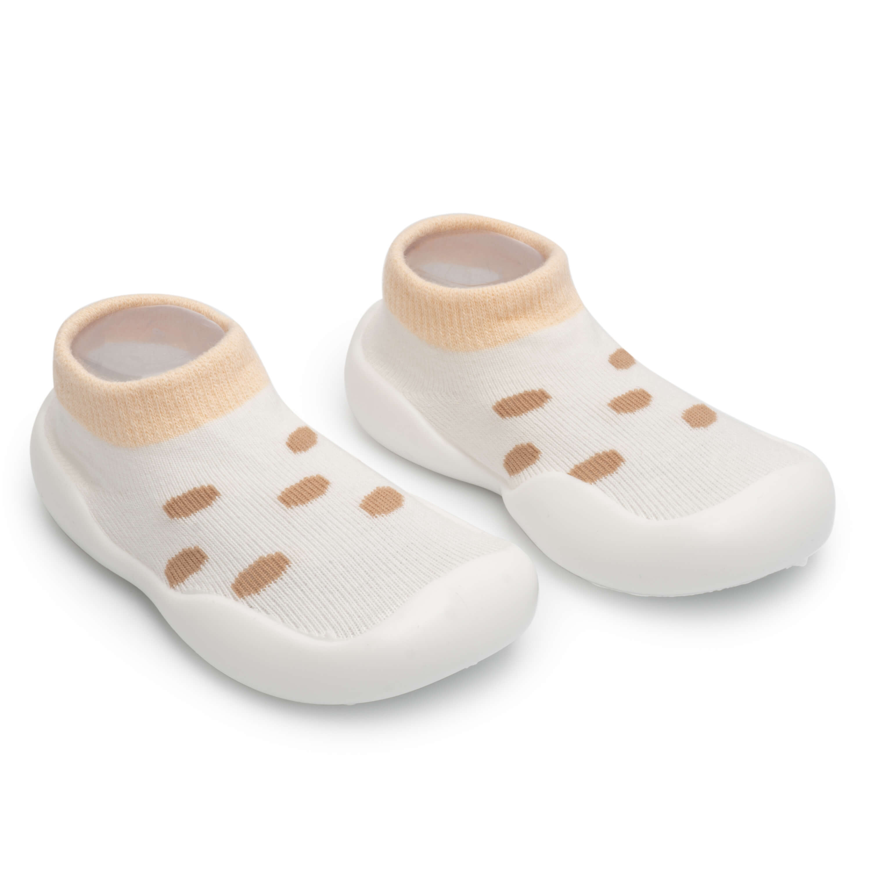 Revada - Anti-Slip Baby Schoen Sokken 1 Stuk / Gele Polka 6-12 Maanden (18-19)