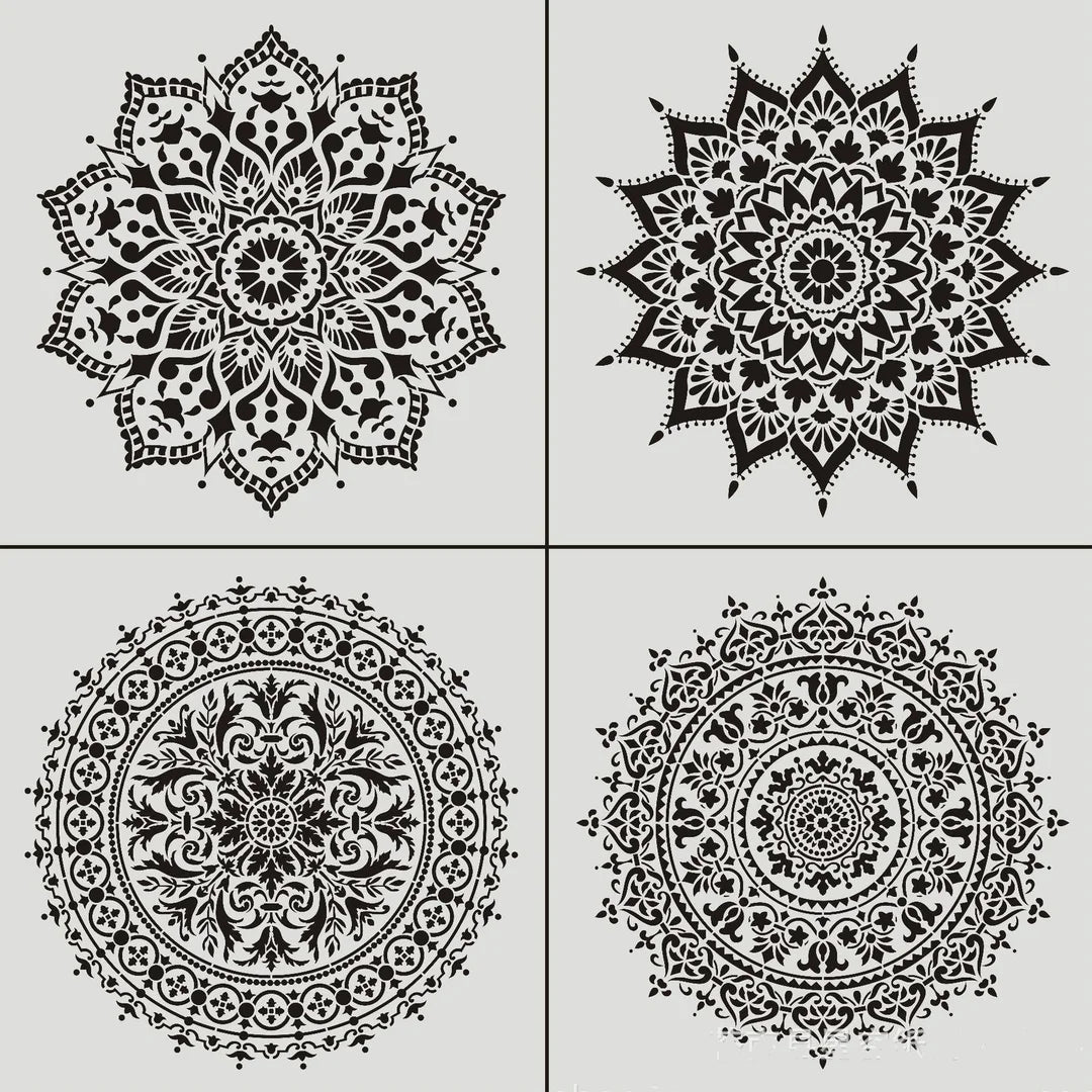 Revada Decor Mandala Stencil Art Kit Meng / 50% Korting Diy