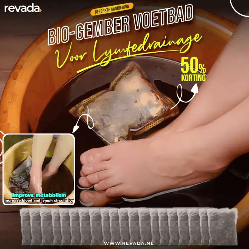 Revada Bio-Gember Voetbad Voor Lymfedrainage (10+10 Gratis)