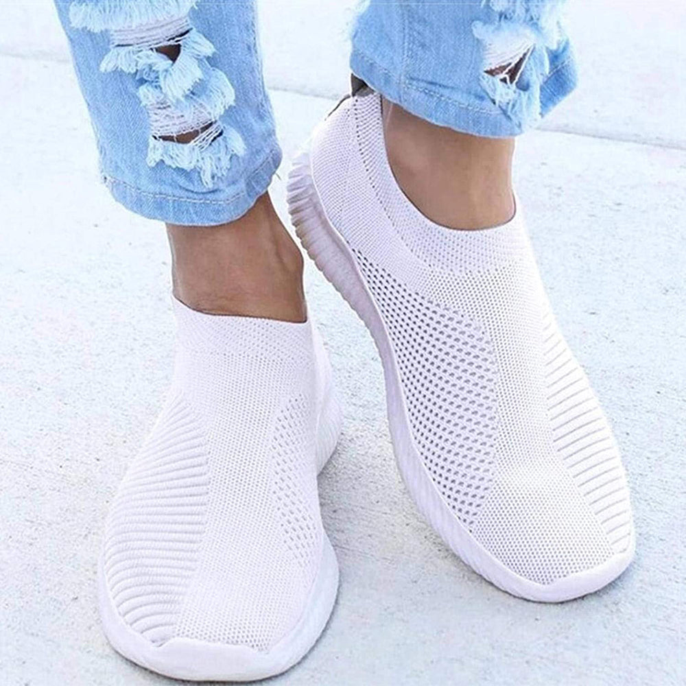 Casual Slip On Sneakers Wit / 35