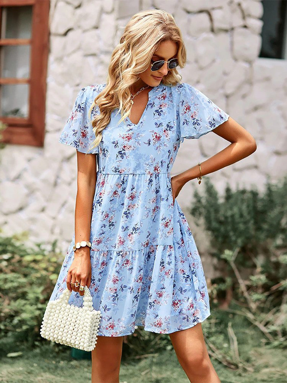 Nathalia Summer Dress Blauw / S