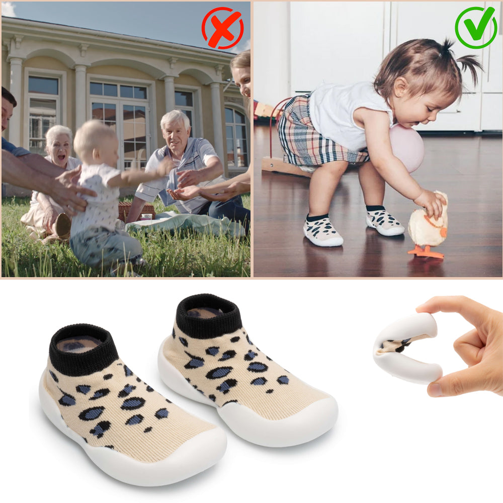Revada - Anti-Slip Baby Schoen Sokken 1 Stuk / Luipaard Print 6-12 Maanden (18-19)