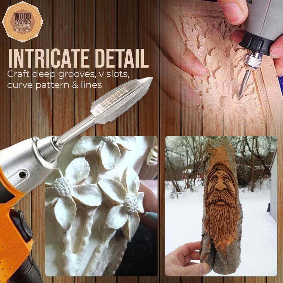 Woodcarver Snij & Graveer Boorset<Br><Br> Laatste Dag 50% Korting Wood Carving